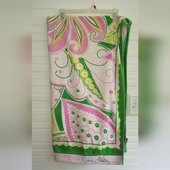 Vera Bradley Other - Rare and Retired Vera Bradley Pinwheel Pink Oversized Think Beach Towel
